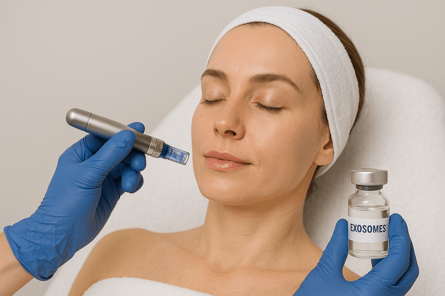 Microneedling aux exosomes – soin anti-âge Illis